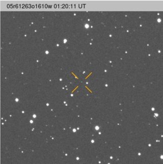 Imagen del objeto 2026 PC6 captada por el telescopio ATLAS-Teide el 11 de agosto a la 1:20 UT (2:20 hora canaria)