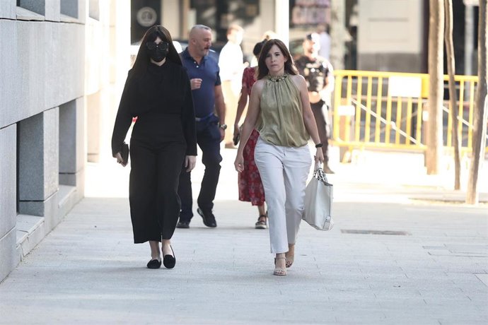 Archivo - La expareja de José Luis Ábalos, Jessica Rodríguez, a su llegada a la Audiencia Nacional para declarar como investigado en el ‘caso koldo’, a 20 de julio de 2026, en Madrid (España).