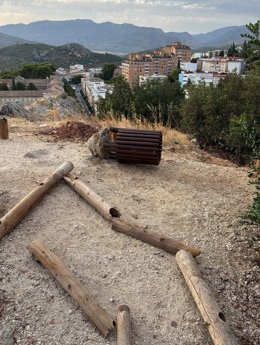 Daños en el Mirador de Tambor.