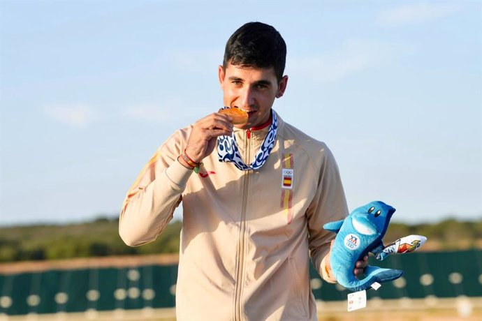 Andrés García, durante los Juegos Mediterráneos de 2026.