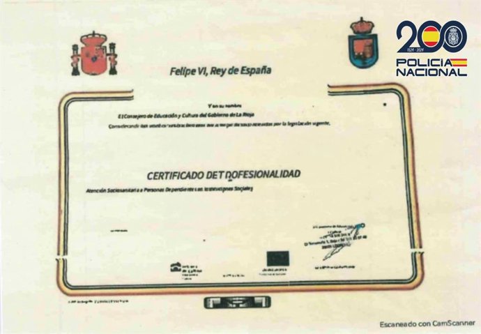 La Policía Nacional investiga a tres trabajadoras de residencias de ancianos por la presunta falsificación de certificados de Atención Sociosanitaria a Personas Dependientes