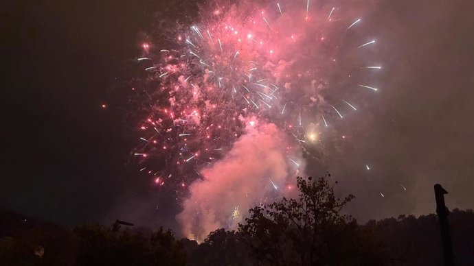 Fuegos artificiales en Bilbao