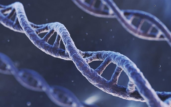 Archivo - Imagen de un concepto de estructura molecular.