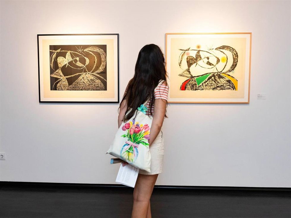 Exposición de Joan Miró de la Fundación Unicaja.