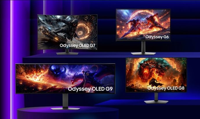 La nueva gama de monitores Odyssey para 2027 de Samsung.