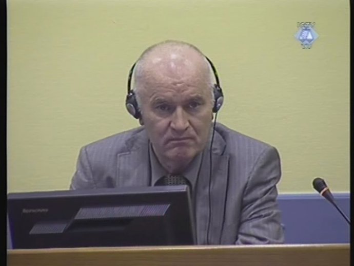 O ex-comandante bósnio-sérvio Ratko Mladic