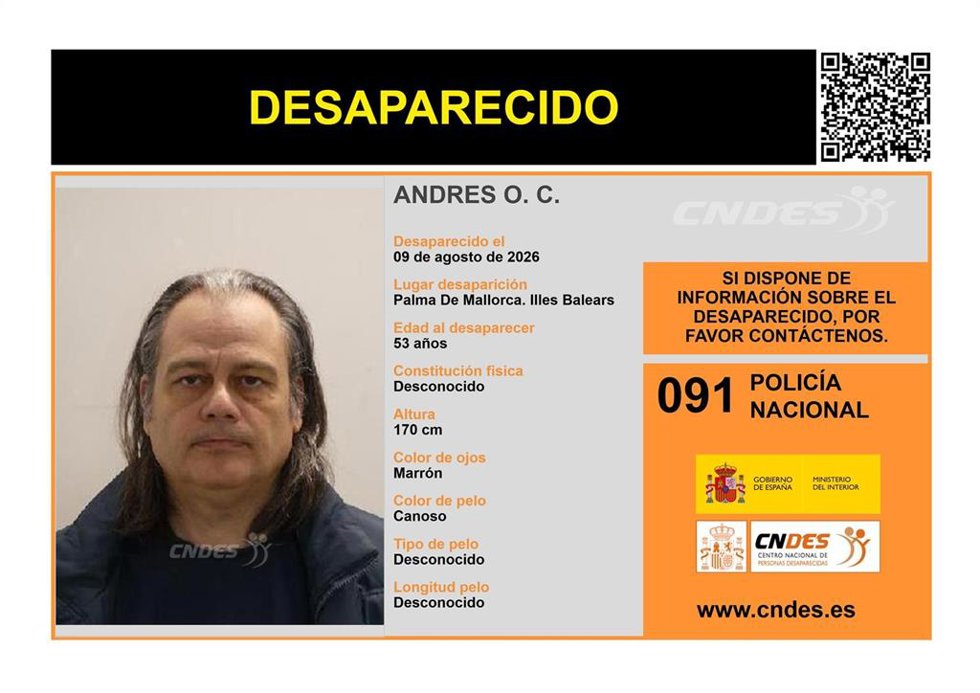 Buscan a un hombre desaparecido en Palma desde el 9 de agosto