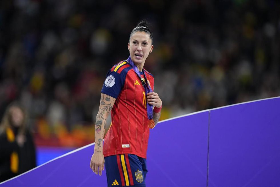 Archivo - Jennifer Hermoso, después de un partido.