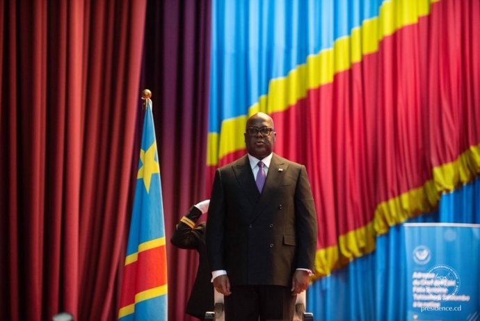 Archivo - El presidente de República Democrática del Congo, Félix Tshisekedi, en una imagen de archivo
