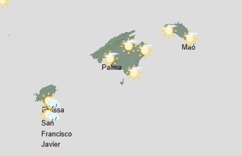 El tiempo hoy, viernes 28 de agosto, en Baleares.