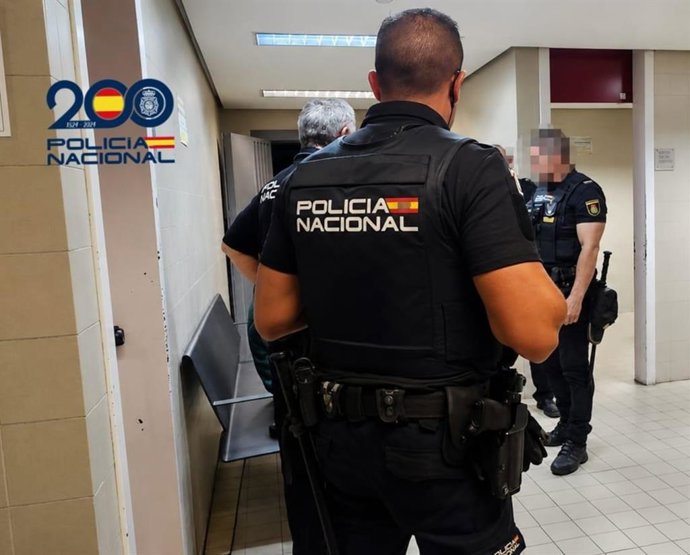 Un momento de la detención.