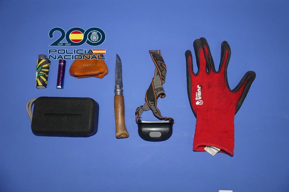 Material incautado.