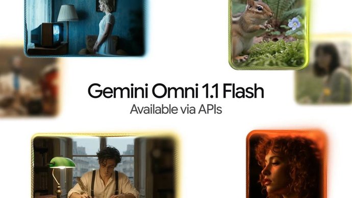 O novo modelo de IA atualizado, o Gemini Omni 1.A Flash.