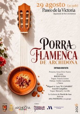 Cartel de la Porra Flamenca de Archidona 2026