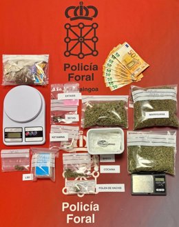 Material incautado.