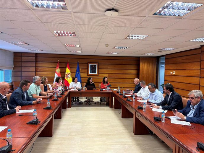 Reunión de la consejera de Movilidad, Transformación Digital e Inteligencia Artificial, Cristina Sanchidrián, con representantes de la Federación de Autoescuelas de CyL (Facale)