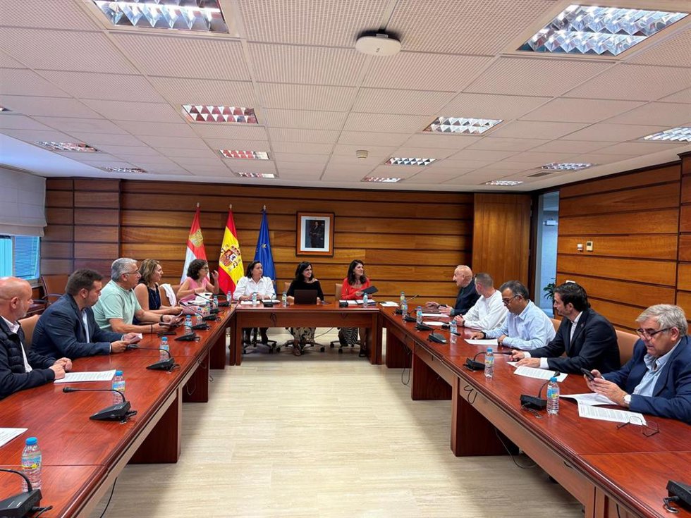 Reunión de la consejera de Movilidad, Transformación Digital e Inteligencia Artificial, Cristina Sanchidrián, con representantes de la Federación de Autoescuelas de CyL (Facale)