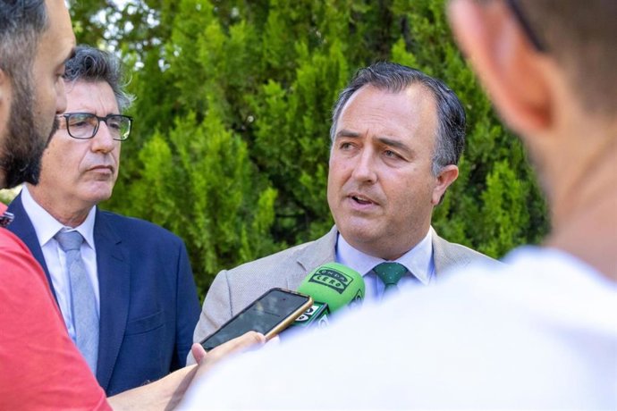 El presidente del Grupo Parlamentario Vox en Castilla-La Mancha, David Moreno.