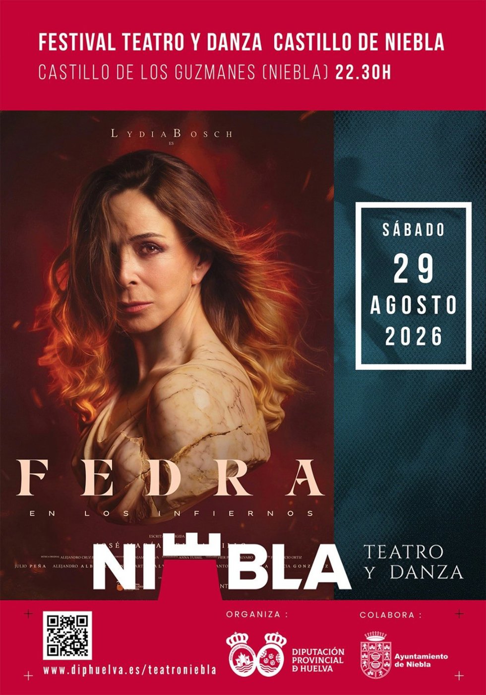 Cartel de la obra 'Fedra, en los infiernos'.