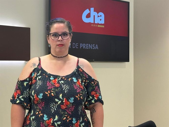 La diputada de CHA en las Cortes de Aragón Mary Carmen Bozal.