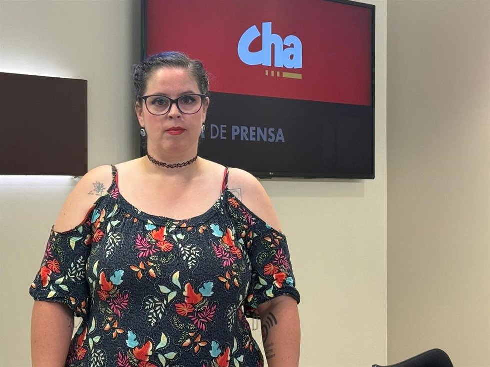 La diputada de CHA en las Cortes de Aragón Mary Carmen Bozal.
