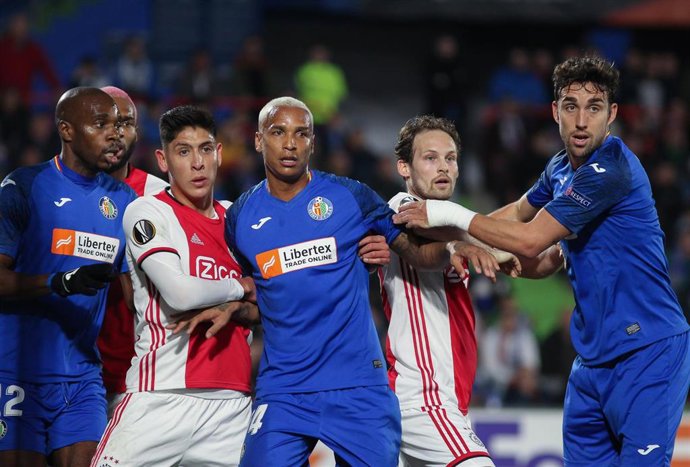 Archivo - Imagen de la ida de la eliminatoria de 1/16 de la Liga Europa 19-20 entre el Getafe CF y el Ajax FC