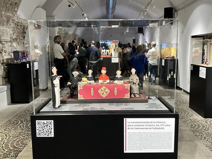 La Controversia de Valladolid, uno de los nuevos dioramas incorporados a la exposición 'Plastihistoria de Valladolid'.