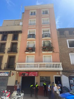 Edificio desalojado preventiva en Zaragoza.