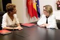 Chivite aborda con la comisaria europea Maria Luís Albuquerque las oportunidades de inversión de Navarra