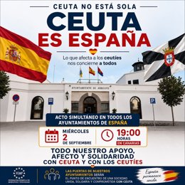 Arrecife (Lanzarote) se sumará este miércoles a la convocatoria de la FEMP en apoyo a Ceuta