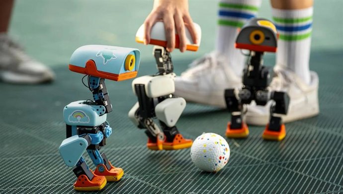 El robot Microduck de Pollen Robotics (Hugging Face).