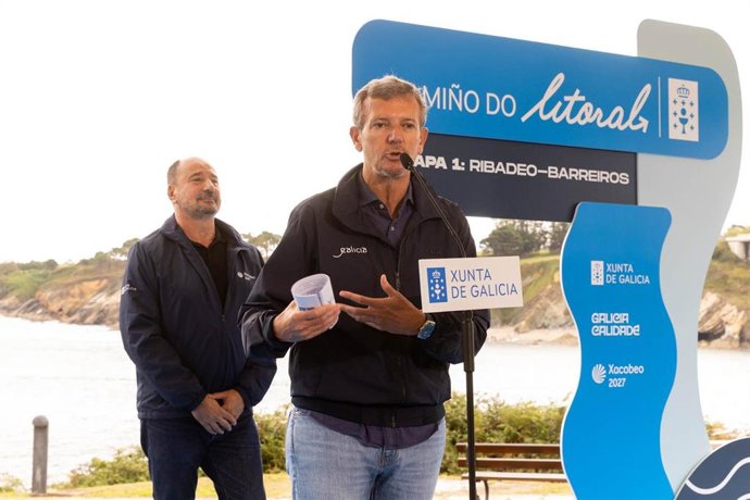 El presidente de la Xunta, Alfonso Rueda, en Ribadeo