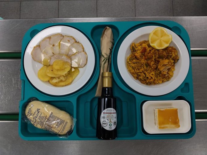 Menú especial del Hospital de Linares con motivo de la Feria de San Agustín.