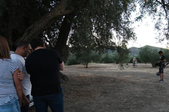 Rodaje del cortometraje 'El reencuentro'.