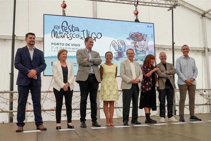 Inauguración de la XIX Festa do Marisco de Vigo, a 28 de agosto de 2026.