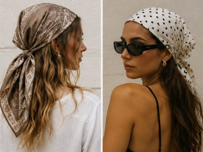 El pañuelo en la cabeza, es el accesorio que diferenciará tus 'looks'