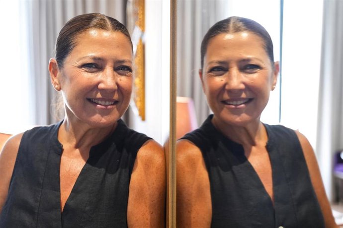 Archivo - La bailaora Sara Baras posa en un entrevista para Europa Press 