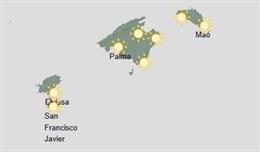 El tiempo hoy, sábado 29 de agosto, en Baleares.