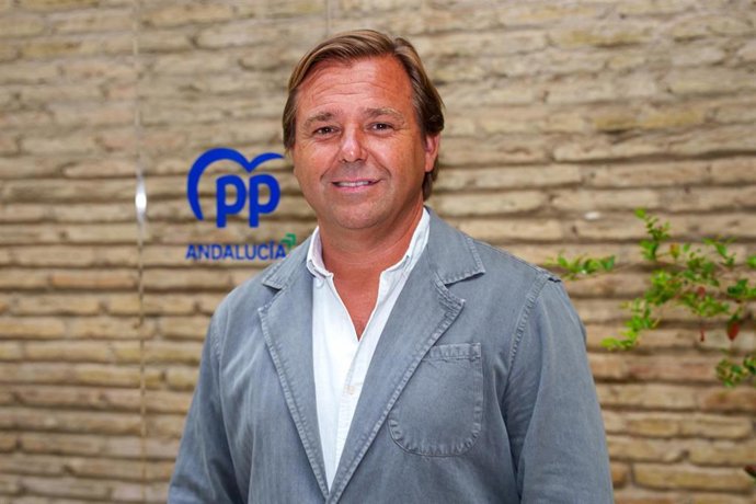 El secretario general del PP Andalucía, Antonio Repullo, durante la entrevista concedida a Europa Press. 