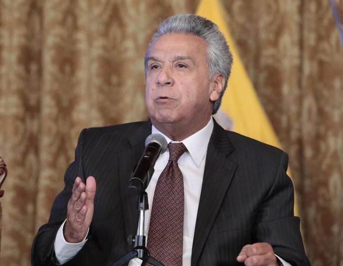 Archivo - El expresidente ecuatoriano Lenín Moreno