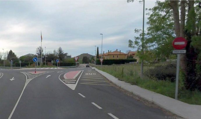 Zona de la rotonda de Pámanes donde irá la nueva marquesina