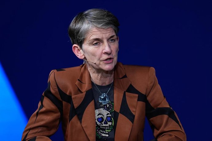 Archivo - Laura McAllister, vicepresidenta de la UEFA