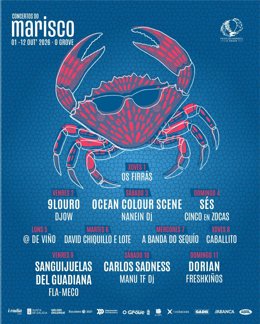 Cartel Concertos do Marisco 2026