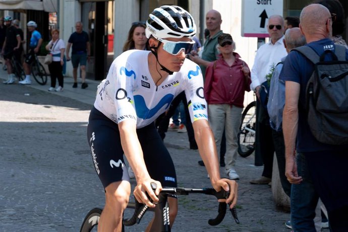 Archivo - Enric Mas, Movistar Team, Giro d'Italia 2026
