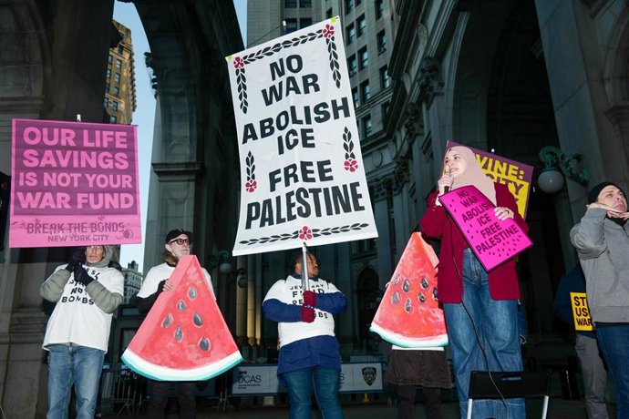 Archivo - Manifestación propalestina en Nueva York (archivo)