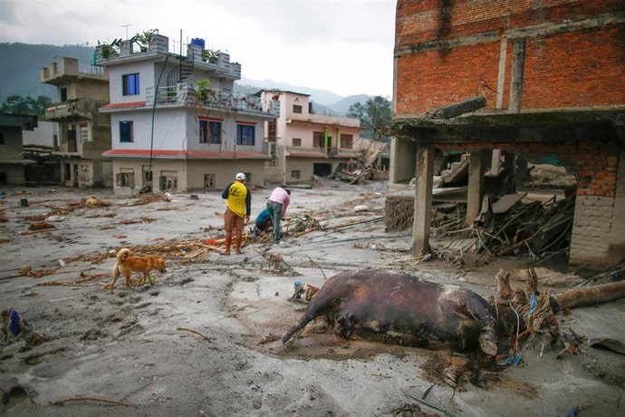Archivo - Devastadora riada en Nepal