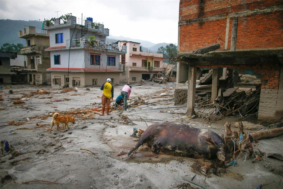 Archivo - Devastadora riada en Nepal