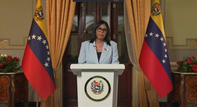 La presidenta encargada de Venezuela, Delcy Rodríguez