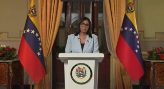 La presidenta encargada de Venezuela, Delcy Rodríguez