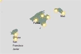 El tiempo hoy, domingo 30 de agosto, en Baleares.